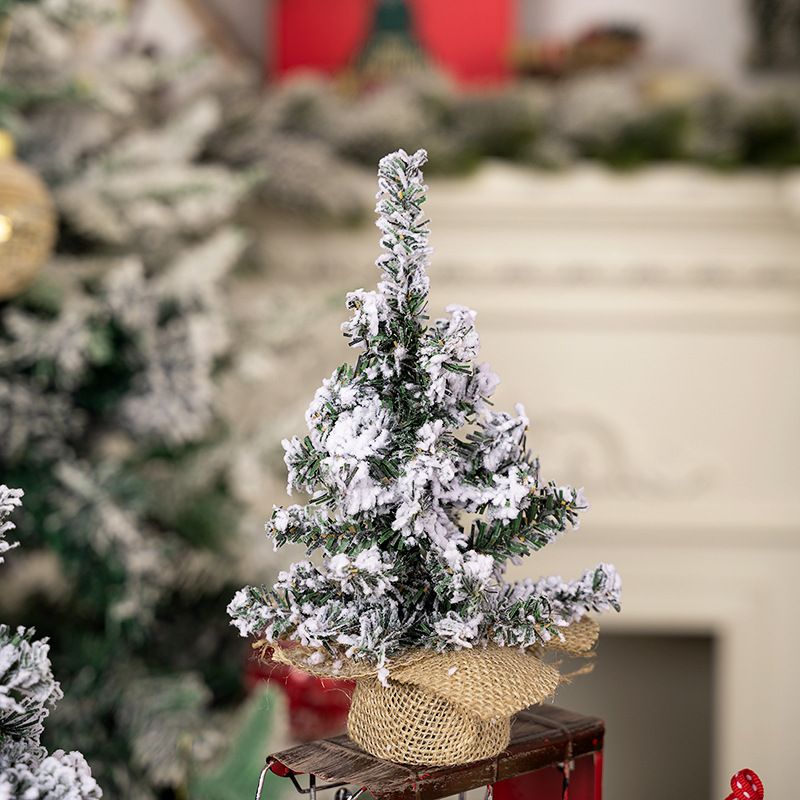 Christmas decorations Creative Christmas Tree Mini tree Tabletop decoration Christmas snow spray tree_autovado.com