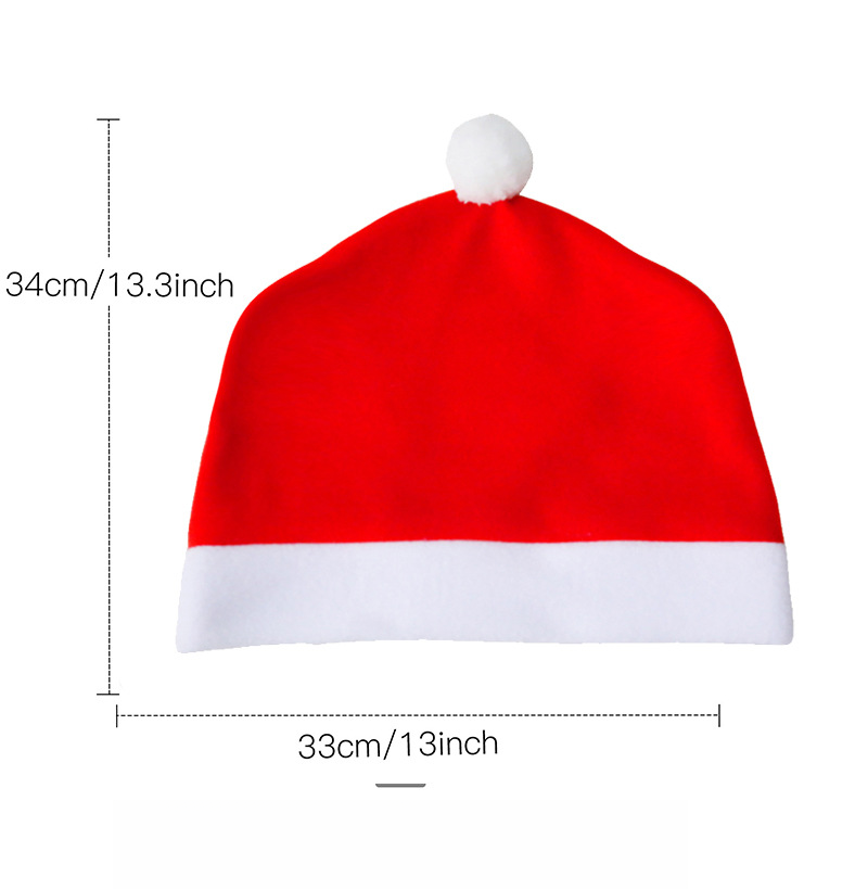 Christmas Car Seat Santa Hat Cross-Border Hot-Selling Headrest Cover Decorative Supplies Scene Setup Props_autovado.com