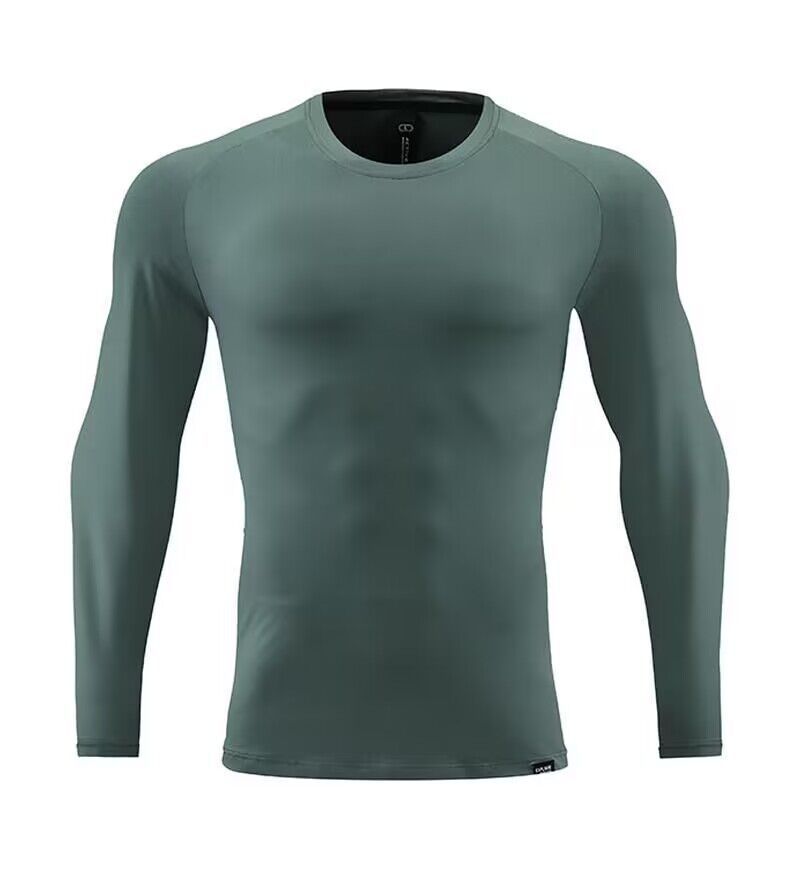 Men's Clothing Long-Sleeved Sports T-Shirt Running Quick-Drying Tights Fitness Breathable Training Outdoor Clothing Round Neck Sweatshirt_autovado.com