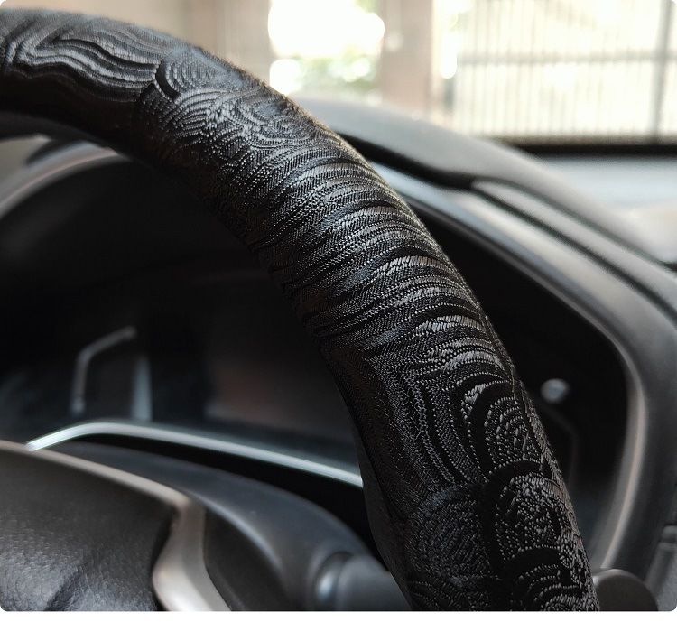 Universal Cloud Sea Cliff Pattern Steering Wheel Woven Brocade Embroidery China-Chic Personalized Creative Anti Slip_autovado.com