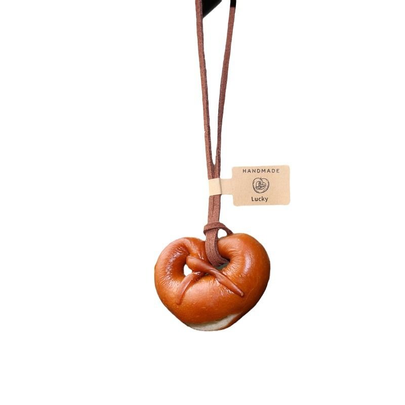 Handmade alkaline bread car pendants rearview mirror pendants creative personality car ornaments_autovado.com