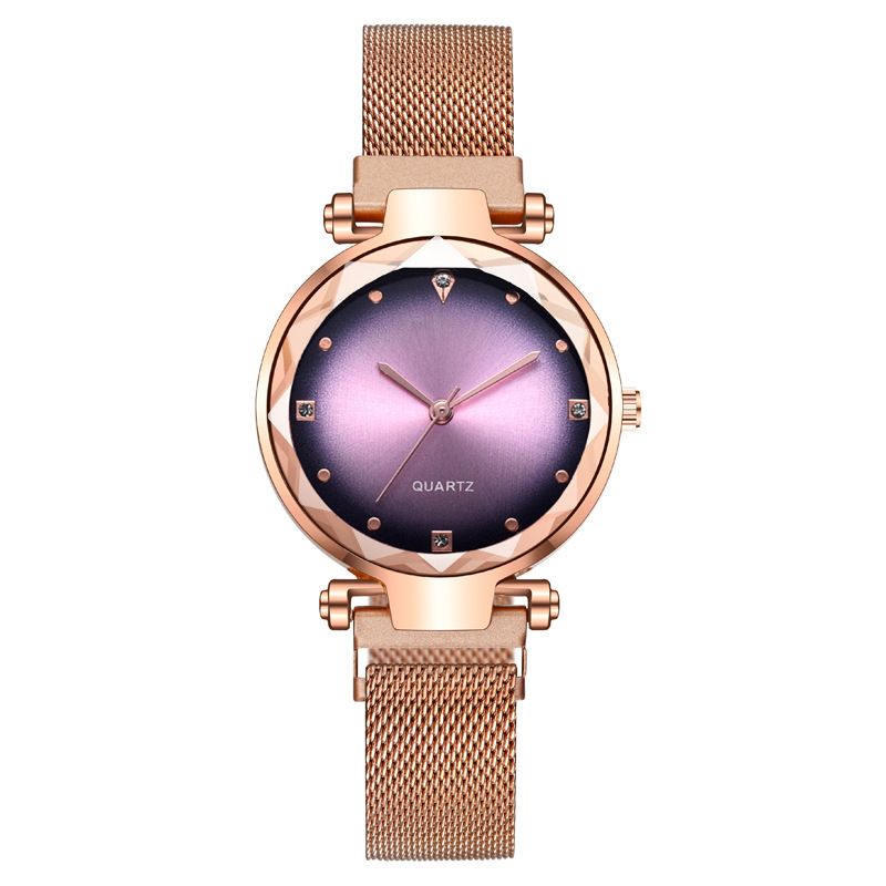 Women's Watch Women's Watch Fashion Diamond Loafing Ferromagnetic Band Quartz Watch Attrite Wrist Watch_autovado.com