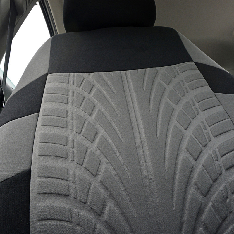 Fuzhongfu 9Pcs Car Seat Covers Set Comfortable Seating Polyester Front Rear Universal Fit Car Seat Covers Full Set for Automobile SUV Minivan_autovado.com