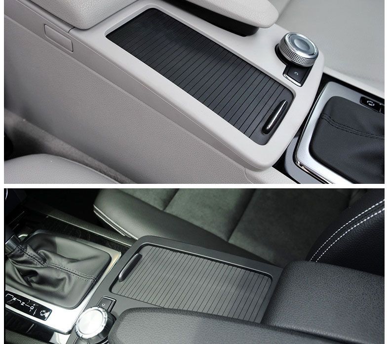 Applicable to Mercedes-Benz C- Class E-Class Water Cup Holder Pull Plate W204 W212 Central Control Storage Cover Plate Water Cup Holder Cover Plate_autovado.com