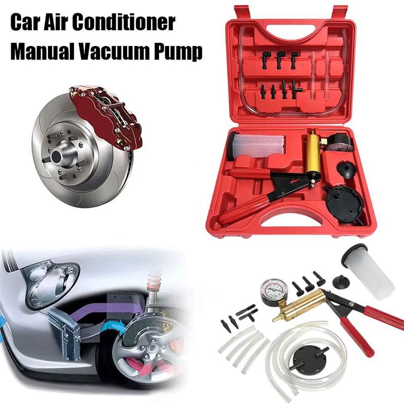 Car Air Conditioning Extraction Manual Powerful Suction Tool Brake Replacement Oil Vacuum Pump_autovado.com