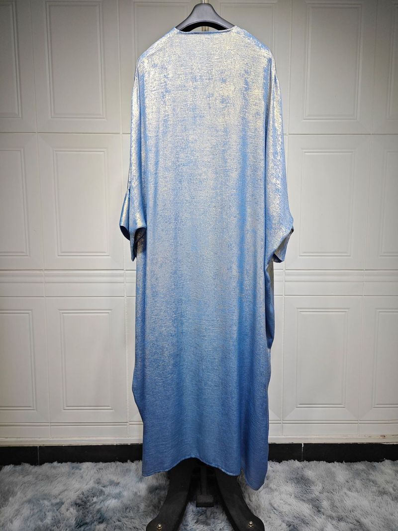 Women's Clothing Arab Dubai modern Muslim fashion gold stamped robe abaya outerwear cardigan robe_autovado.com
