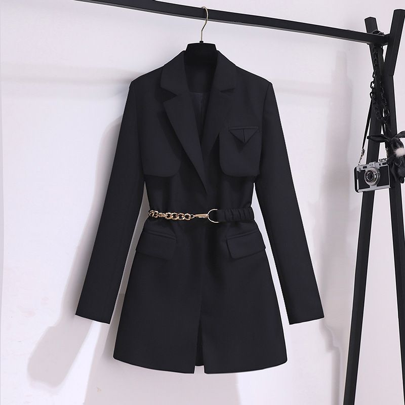 Spring And Autumn Windbreaker Women's New Top Korean Style Chic Coffee Colored Small Suit Jacket For Women Spring And Autumn High-end Suit For Women_autovado.com