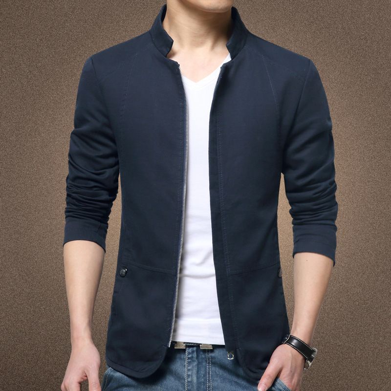 Men's Clothing Mainly promote size autumn new style stand collar washed jacket style is available all year round 780_autovado.com