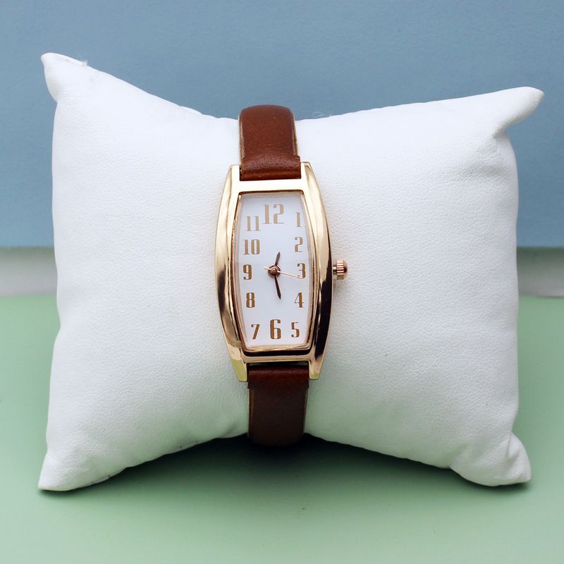 Women's square watch belt quartz watch_autovado.com