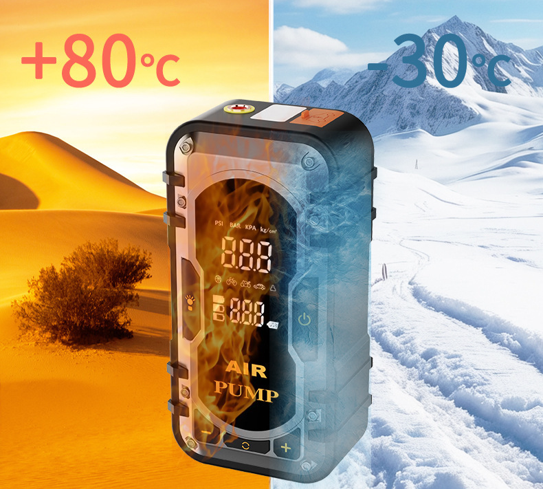 Car Emergency Jump Air Pump Integrated Multi-Function Portable Battery Ignition Starter Power Bank_autovado.com