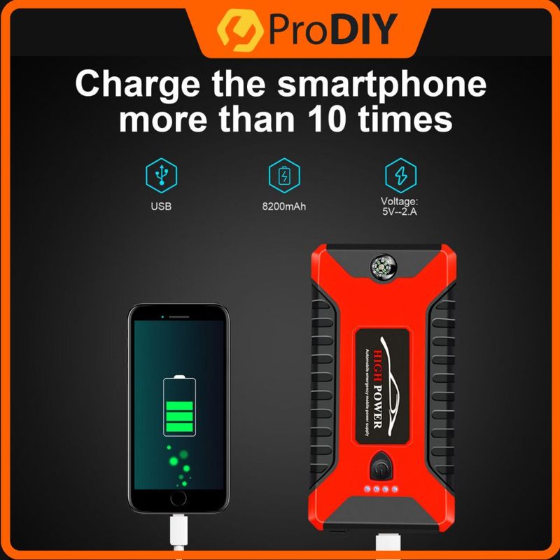 7 Starter Automobile Emergency Mobile Power Bank Car Jump Start Multifunction 99800mAh Without Pump_autovado.com