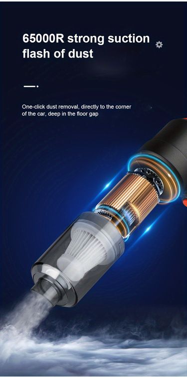 Vacuum Cleaner Car Cleaning High Power Mini Rechargeable Multi Function Blowing And Suction Car Handheld Small Car_autovado.com
