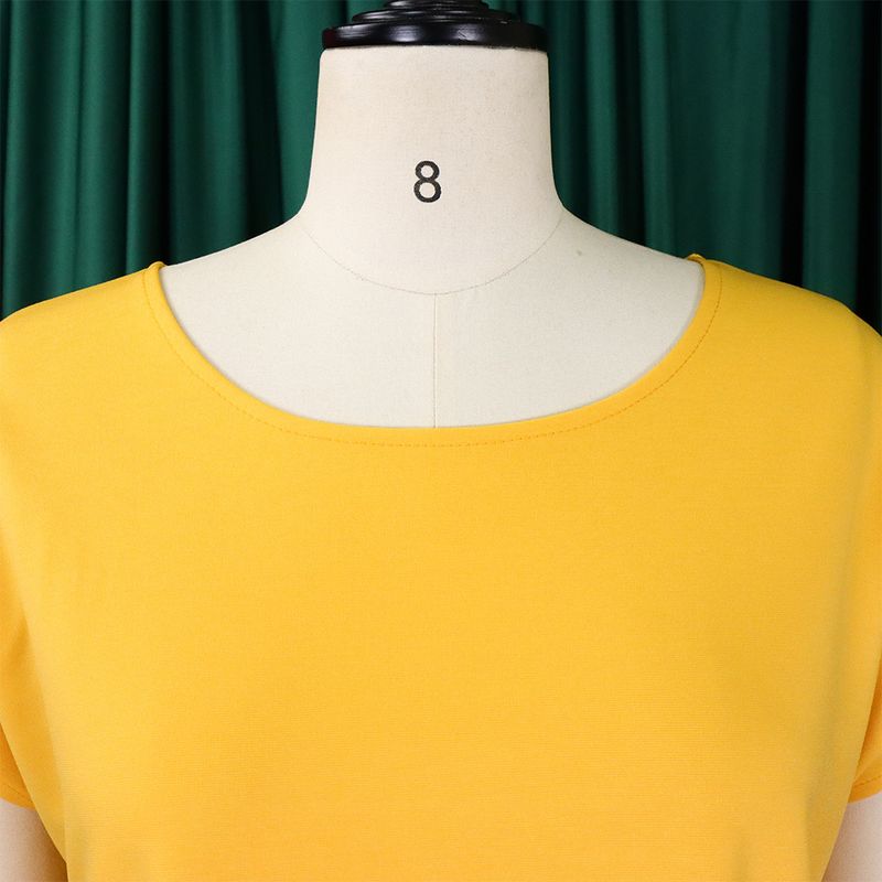 Women's Clothing plus size women's clothing 2023 new fashion temperament casual tops big swing skirt suit_autovado.com