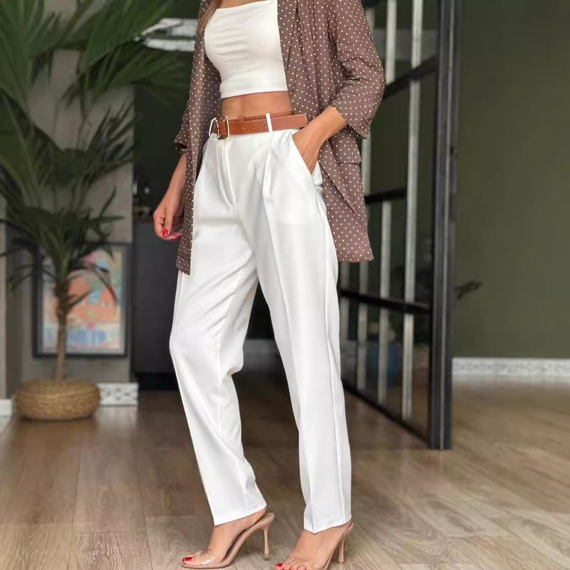 Women's Clothing spring and summer new fashion sleeveless trousers suit INS casual pocket vest two piece suit for women_autovado.com