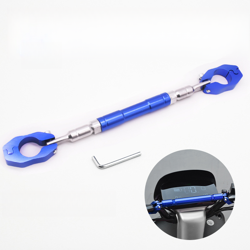 Motorcycle Modification Thickened Crossbar Extension Handlebar Balance Pull Rod Electric Vehicle Reinforced Headstock_autovado.com