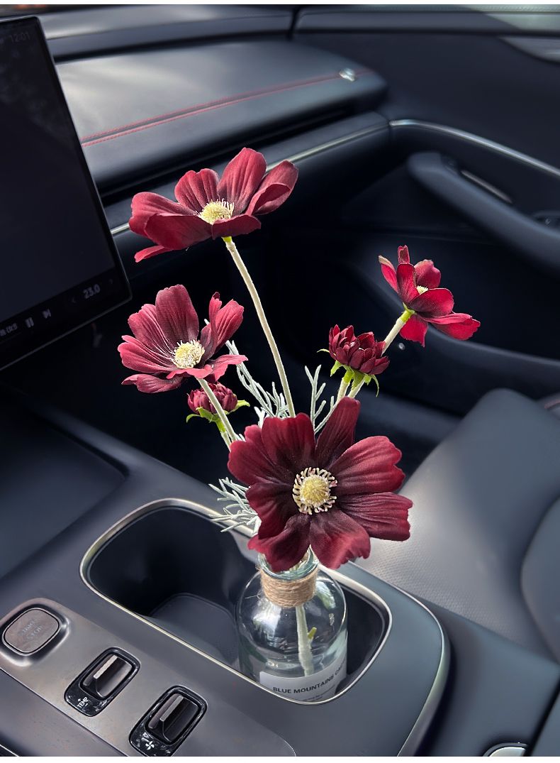 Car bouquet girls, interior accessories good items for cars, center console decorations, high-end simulation vases_autovado.com