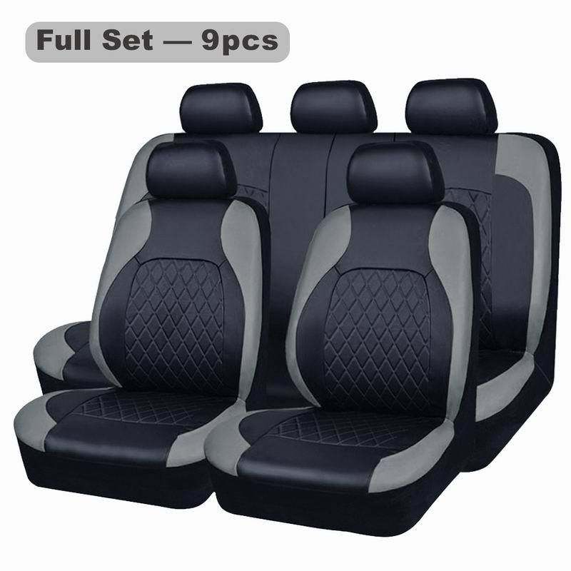 Explosive PU leather car seat 9-piece set four seasons universal_autovado.com