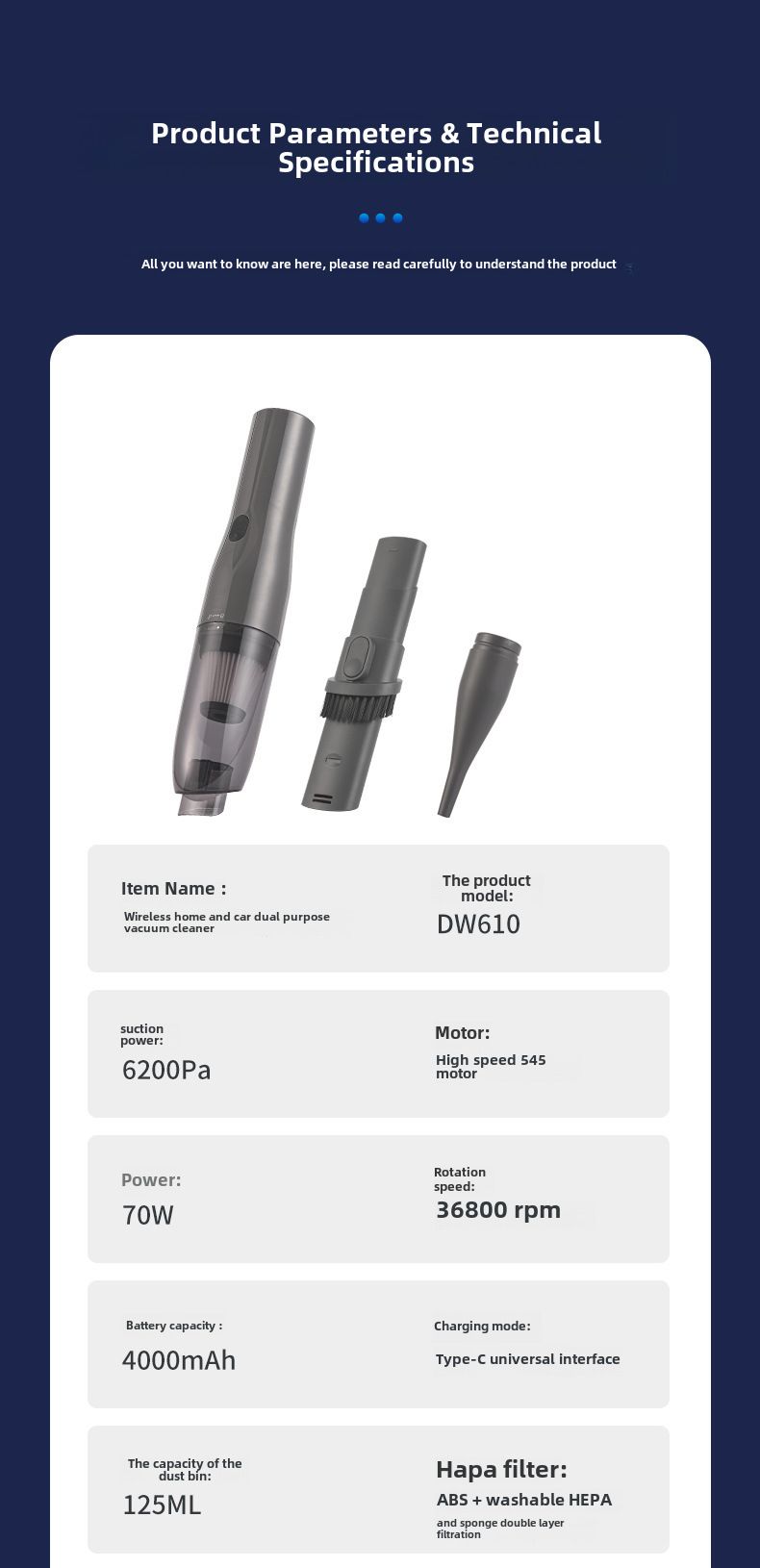 Cross-border private models sell well with large suction force, dual-purpose car vacuum cleaner, suction and blowing integrated wireless charging dust_autovado.com