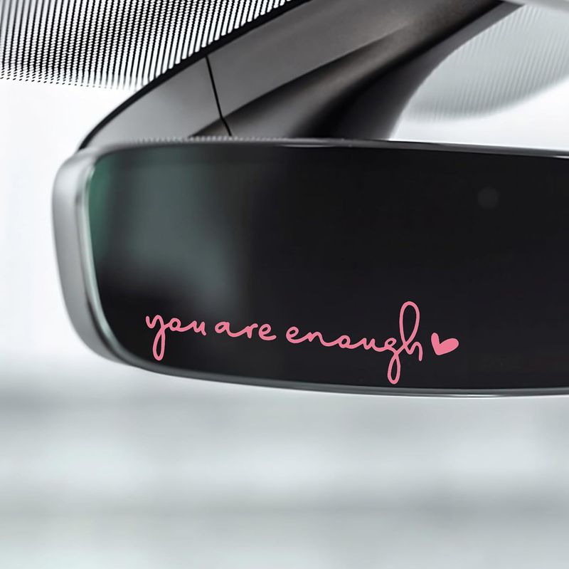 Hello Beautiful car rearview mirror sticker rearview mirror female decoration decal_autovado.com