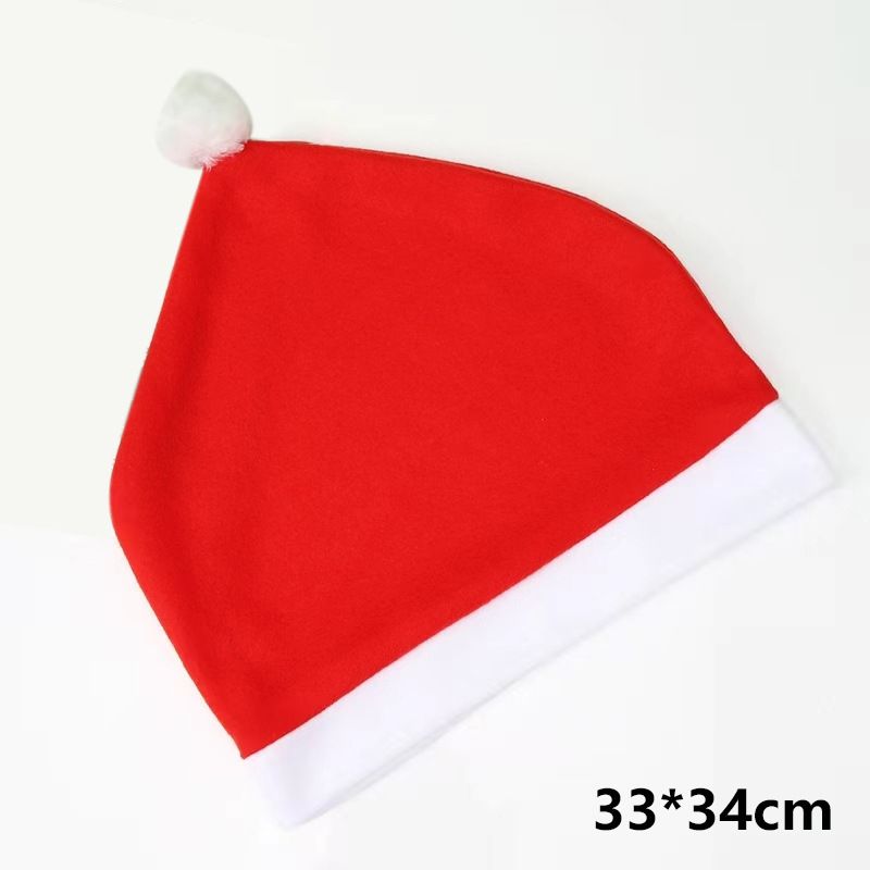 Christmas Car Seat Santa Hat Cross-Border Hot-Selling Headrest Cover Decorative Supplies Scene Setup Props_autovado.com
