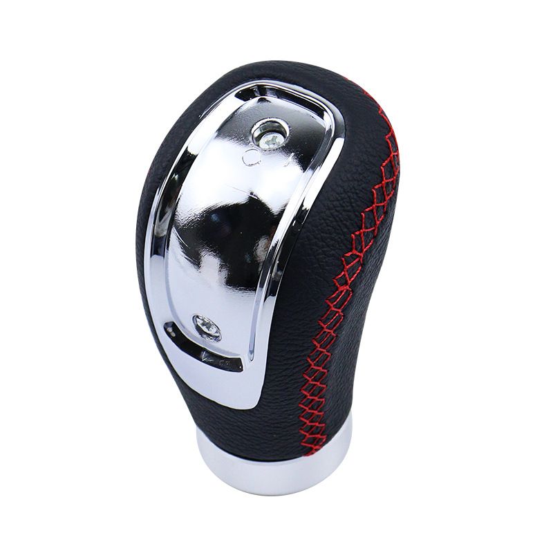 Hot Selling Universal Car PU Rod Ball Handball Genuine Leather Knob 3 Gear Shift Head_autovado.com