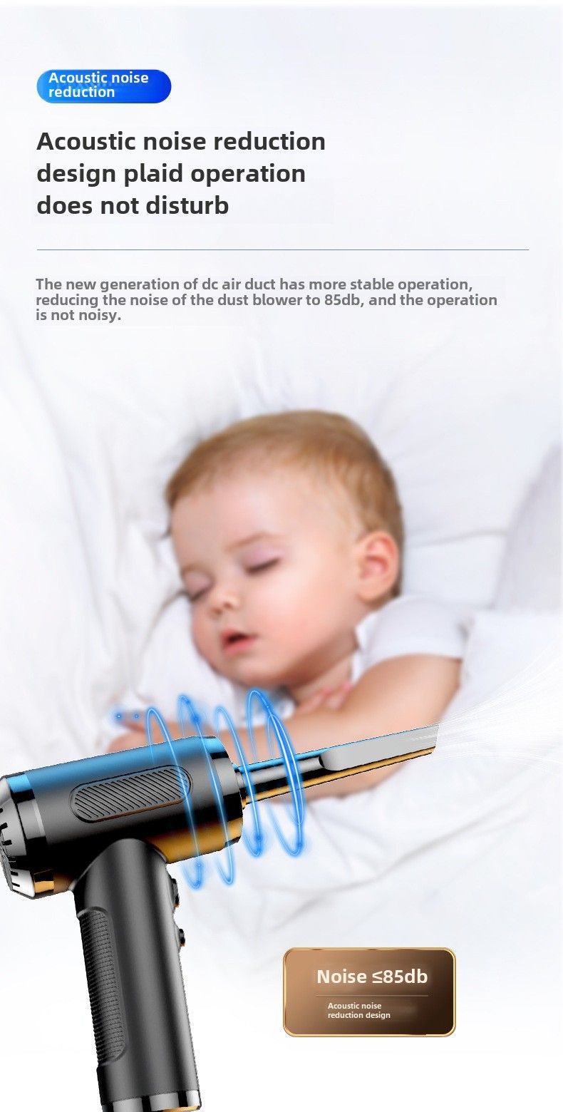 New car dust blower blowing and suction integrated handheld high power 50000RPM household car wireless vacuum cleaner_autovado.com