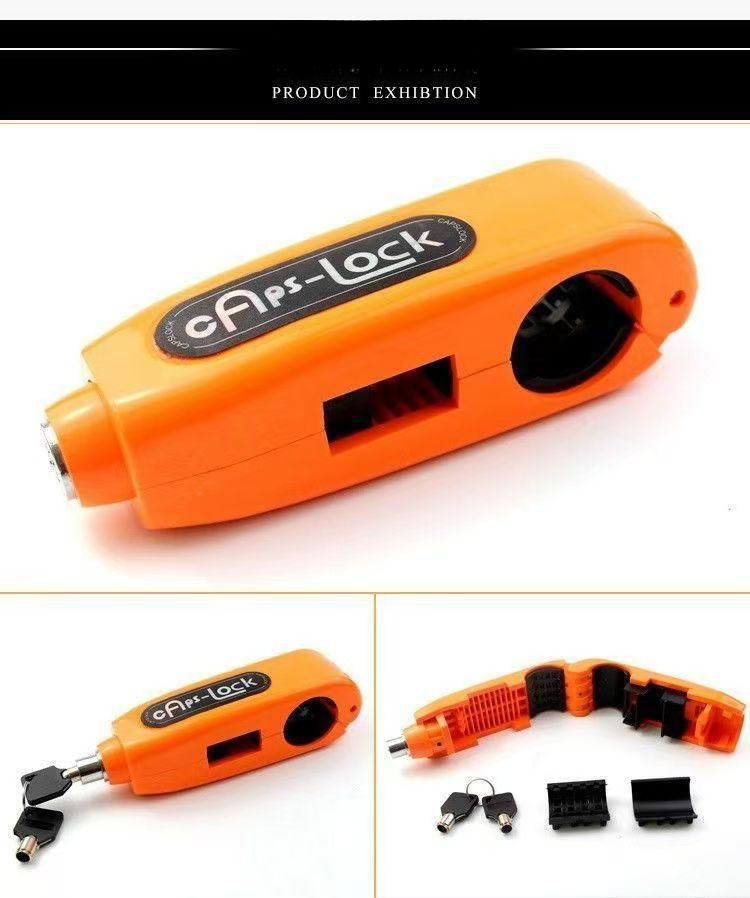 Throttle Handlebar Alarm Bicycle Universal Alloy Electric Brake Anti-theft Motorcycle Lock Mountain Bike_autovado.com