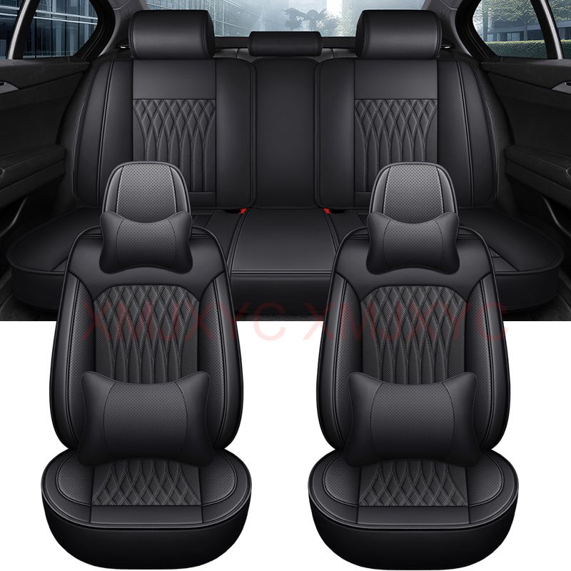 Pu Leather Universal Car Seat Cover For TOYOTA Corolla Camry RAV4 CHR Highlander Land Cuirser Prado Interior Accessories_autovado.com