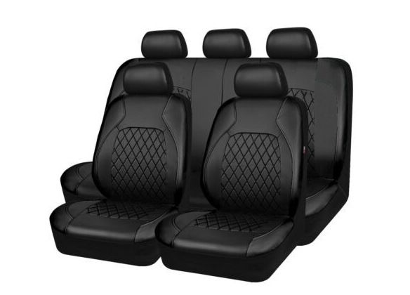 Car seat cover single line quilted bracket leather pu leather_autovado.com
