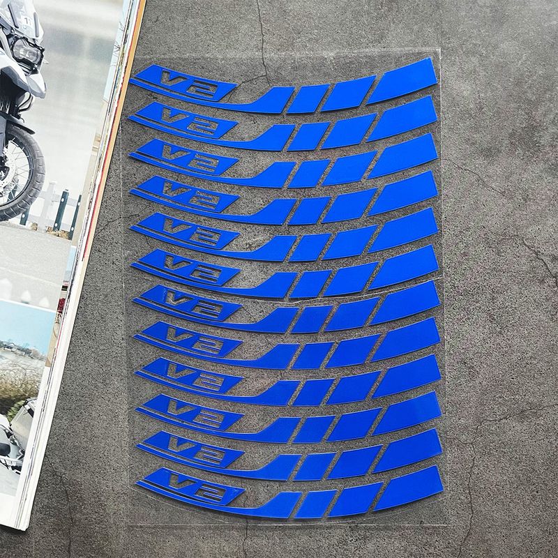 Suitable For Honda Click Series V2/V3 Waterproof Reflective Wheel Stickers, Modified Motorcycle Personalized Decoration_autovado.com