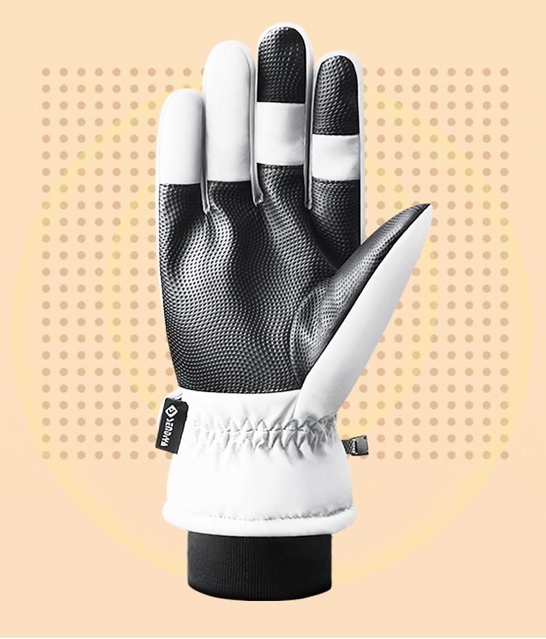 Winter skiing gloves, touch screen, motorcycle, plush insulation, thick riding, waterproof, windproof, cold resistant,_autovado.com