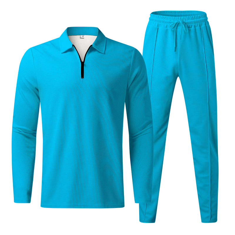 Men's Clothing Casual Men Fashion Men's POLO Shirt Suit Trendy Casual Sports Suit_autovado.com