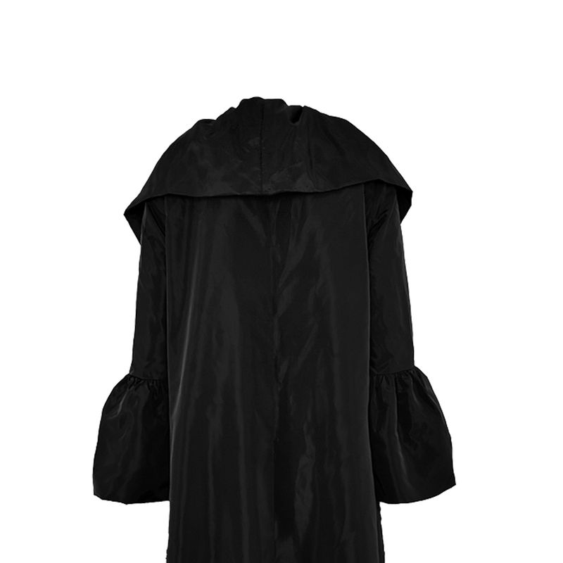 Women's Clothing new women's long windbreaker autumn new solid color ruffled shawl coat_autovado.com
