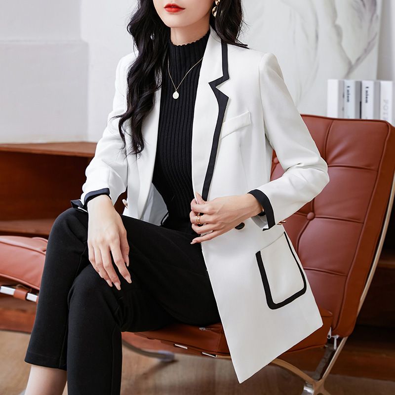 Women's Clothing slim-fit elegant commuter casual all-match small top suit_autovado.com