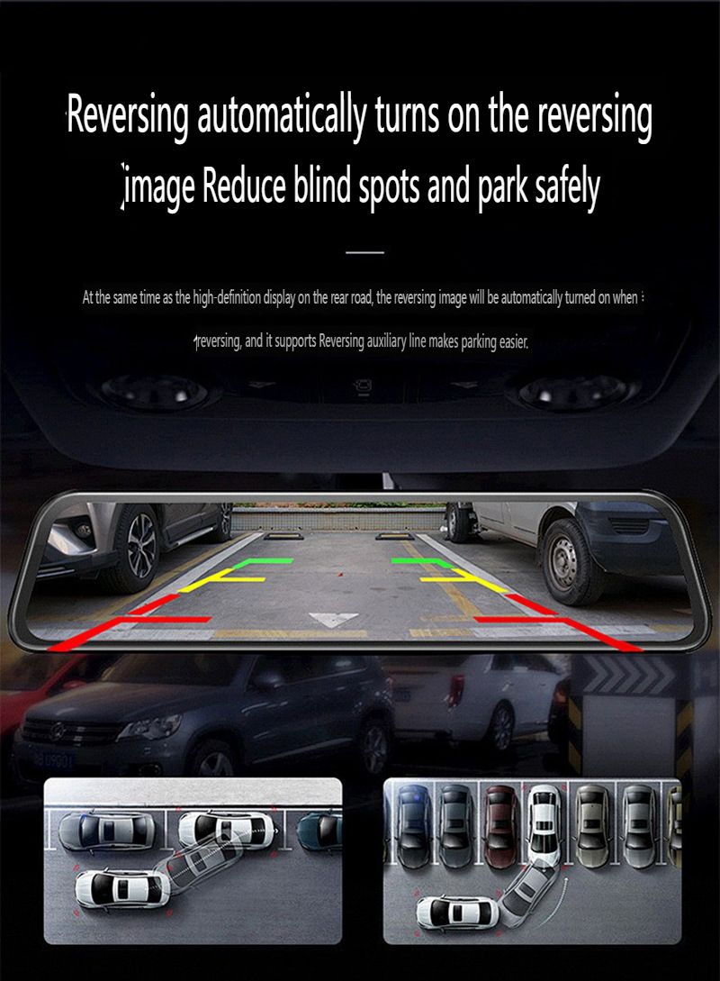 4-Sensor LED Crescent Parking Radar System With Voice Alerts - HD Display Reverse Parking Assistant For Cars/SUVs/Vans_autovado.com