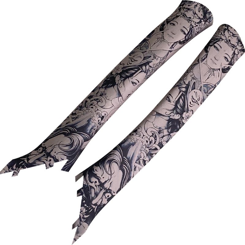 AB Pillar Self-adhesive Back Adhesive Tattoo Flower Arm Personalized Hand-painted Beauty Color Change And Interior_autovado.com