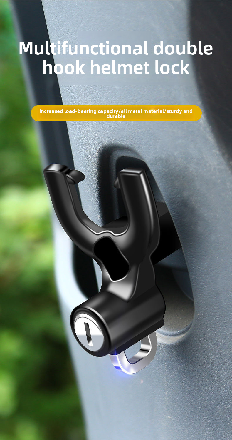 Front Multi-Function Universal Hanging Electric Scooter Storage Helmet Multi-Purpose Hook Lock_autovado.com