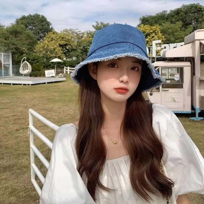 Hot Sale Cotton Bob Panama Summer Y2K Style Jeans Foldable Fishing Sun Travel Outdoor Bucket Hat Men Women_autovado.com