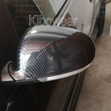Side Wing Mirror Covers Caps For VW Golf MK5 GTI plus Passat B6 B5.5 for Jetta 5 (Carbon Look) Sharan Variant EOS for VW_autovado.com