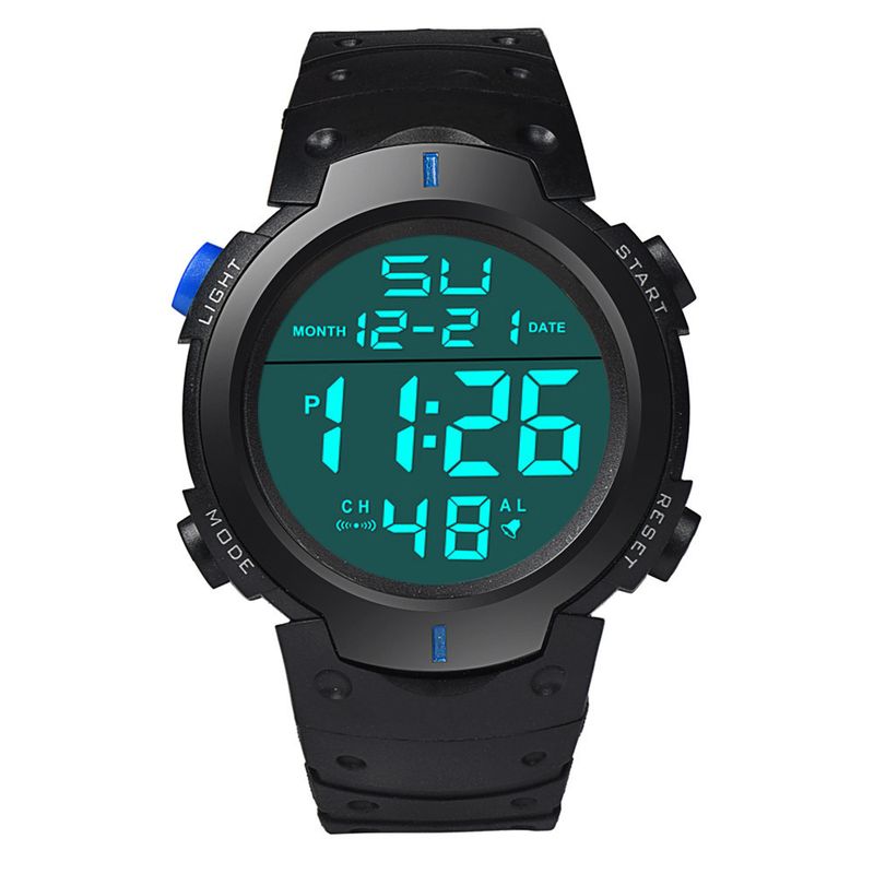 Factory wholesale male and female student fashion large screen electronic watch Middle School student girlfriends couple sports electronic watch_autovado.com