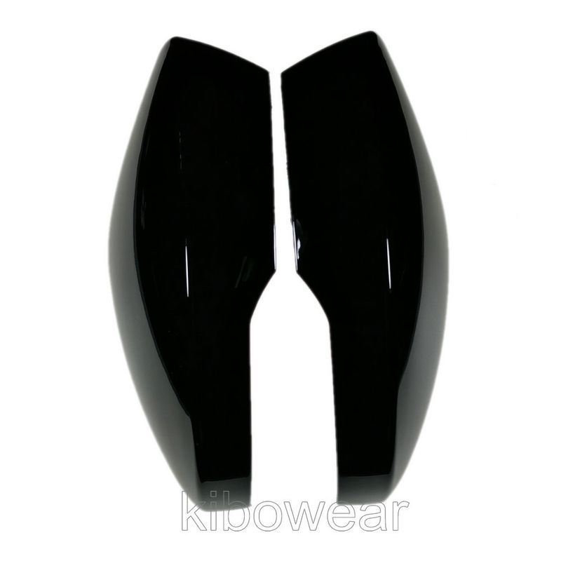 Pair Black Side Mirror Caps Cover for Skoda SuperB III 2016 2019 Auto replace door wing_autovado.com