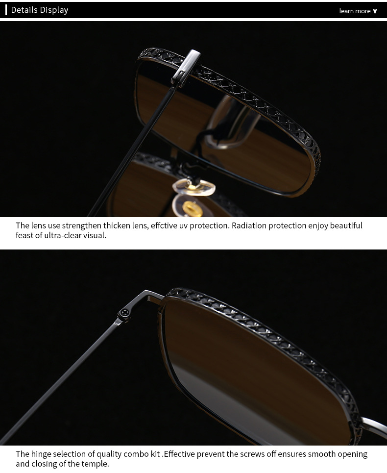 new modern retro square frame sunglasses INS style street style big-name sunglasses 8030_autovado.com