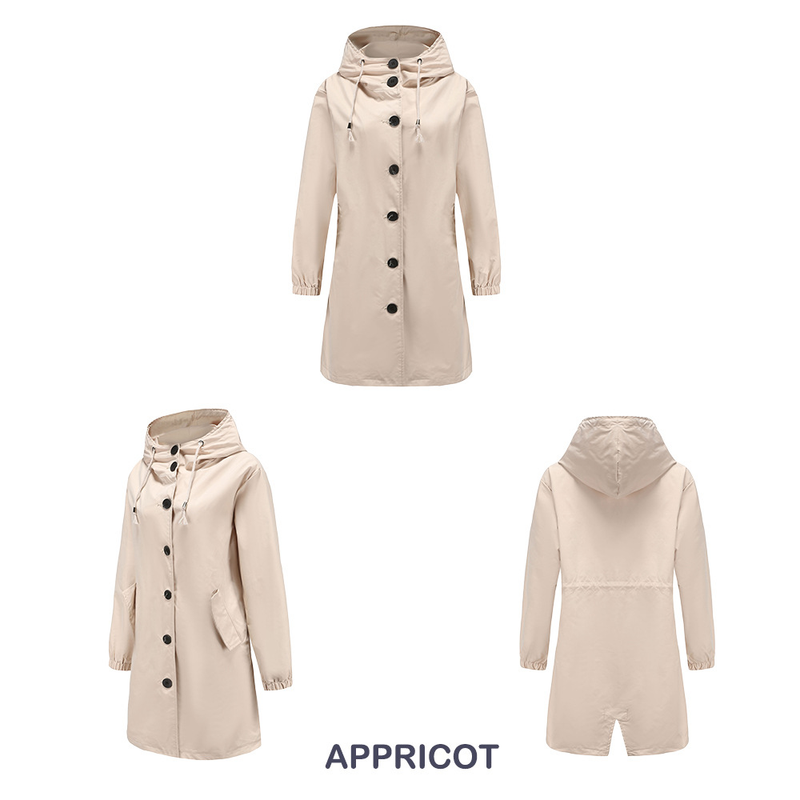 new anti splash hooded windbreaker women's casual long coat women's loose large size outdoor windbreaker 23_autovado.com