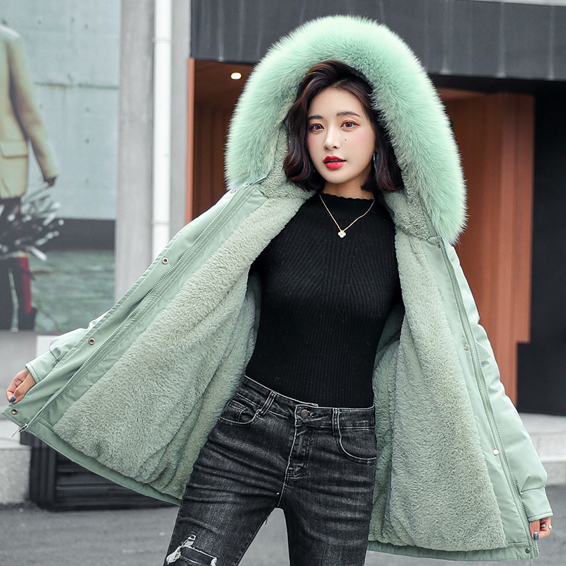 Women's Clothing Mid length parka for women 2024 winter new style thickened loose warm cotton coat large size women's cotton coat_autovado.com