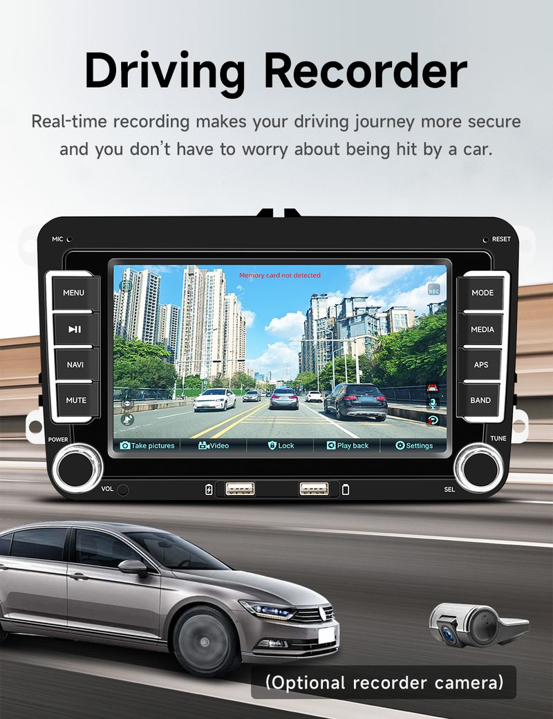 Suitable For Volkswagen Android Car Stereo With Wireless CarPlay - HD Touchscreen Navigation System_autovado.com
