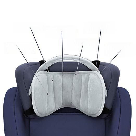 Baby head fixing belt child car seat head rest headrest head sleep aid with protective pad_autovado.com