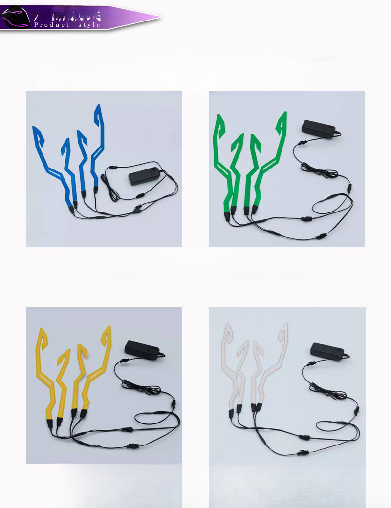 same motorcycle Riding safety LED light strip Motorcycle helmet cold light-emitting_autovado.com