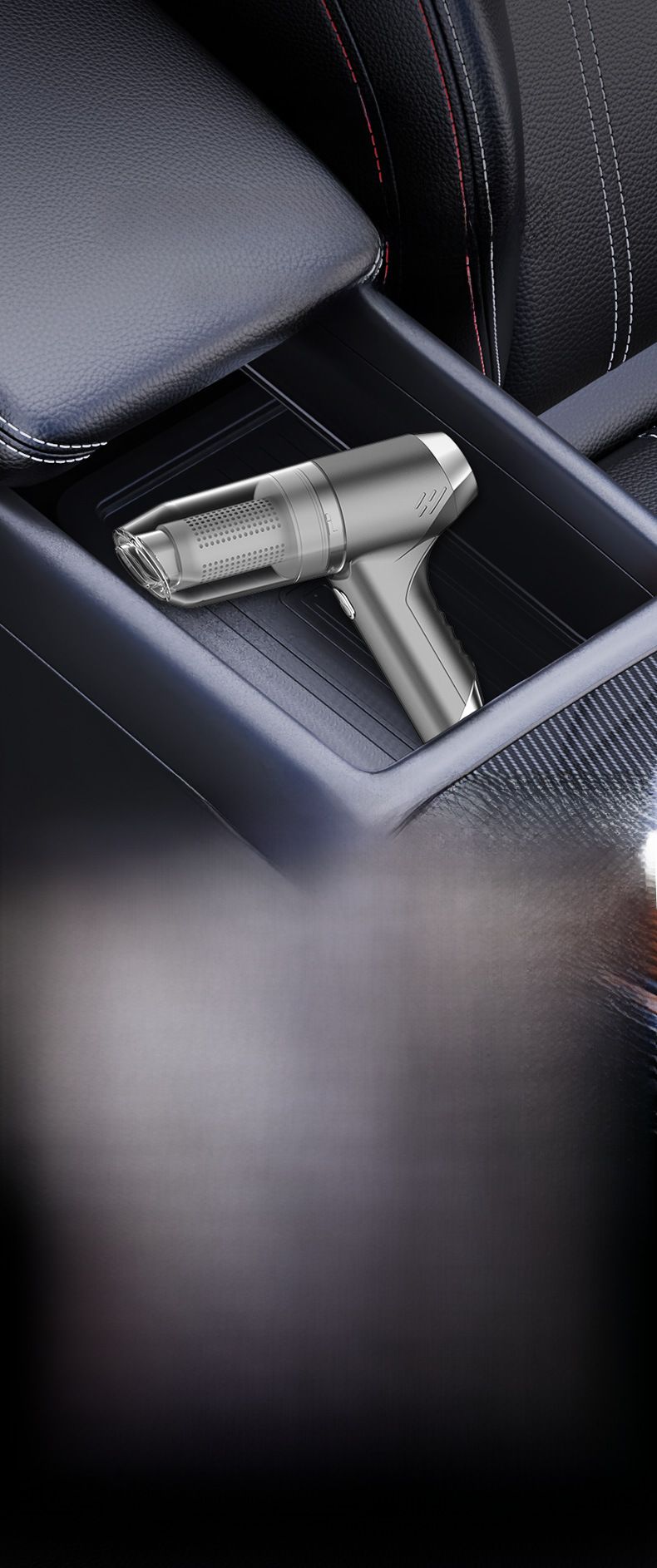 On-the-way wireless car vacuum cleaner small hand-held blow suction dual-purpose locomotive with super large suction force inside the car_autovado.com