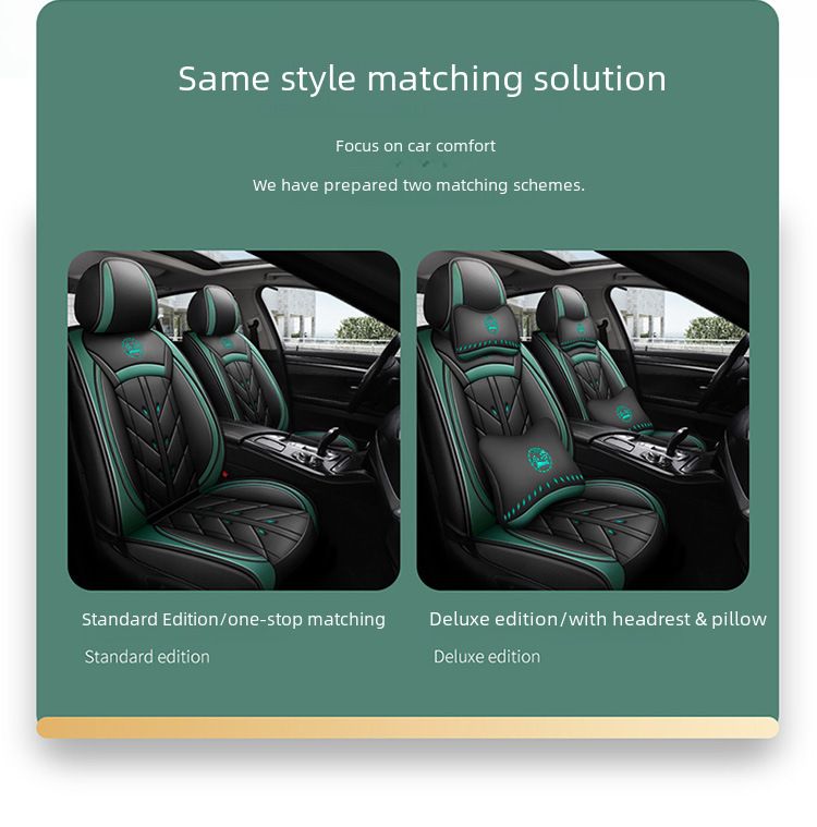 Winter Car Cushion Seat Cover Full Surrounding Four Seasons General New Leather Seat Cover Linen Leather Seat Cushion Seat Cover_autovado.com