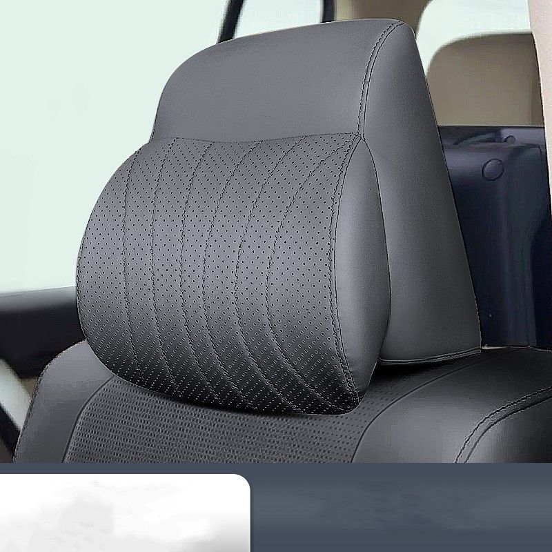 For Land Cruiser LC300 GX.R 2023 Herest Pillow Cushion Leather Full Surround Cover Car Seat He Neck Rest Anti-Dust_autovado.com